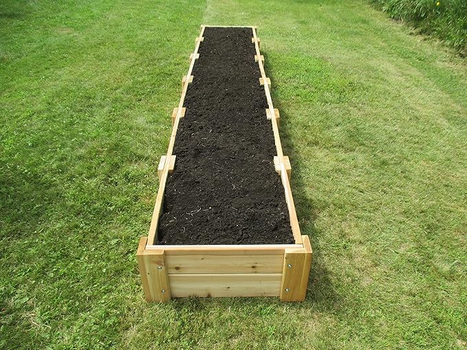 Infinite Cedar Premium Cedar Raised Garden Bed (2' x 12' x 11" H)